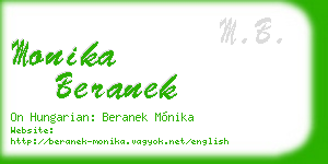 monika beranek business card