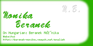 monika beranek business card